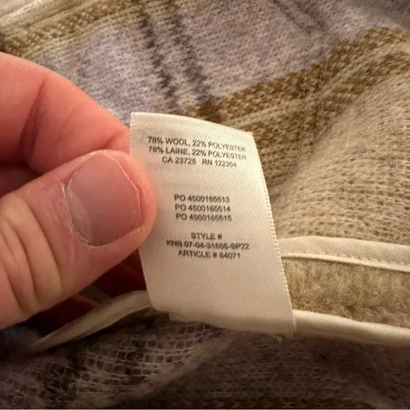 NWT Wilfred Free Ganna Cropped Prairie Mdrs Merino Wool Size XS Women's - Picture 6 of 13